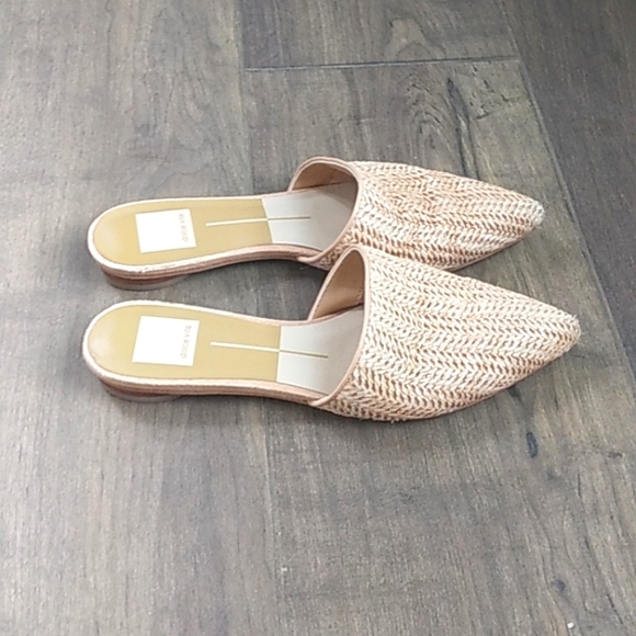 DOLCE VITA NATURAL STRAW POINTED MULES WOMANS 6 - Picture 5 of 9